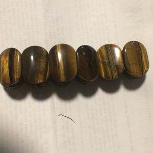 Very heavy large Tigers Eye Bracelet